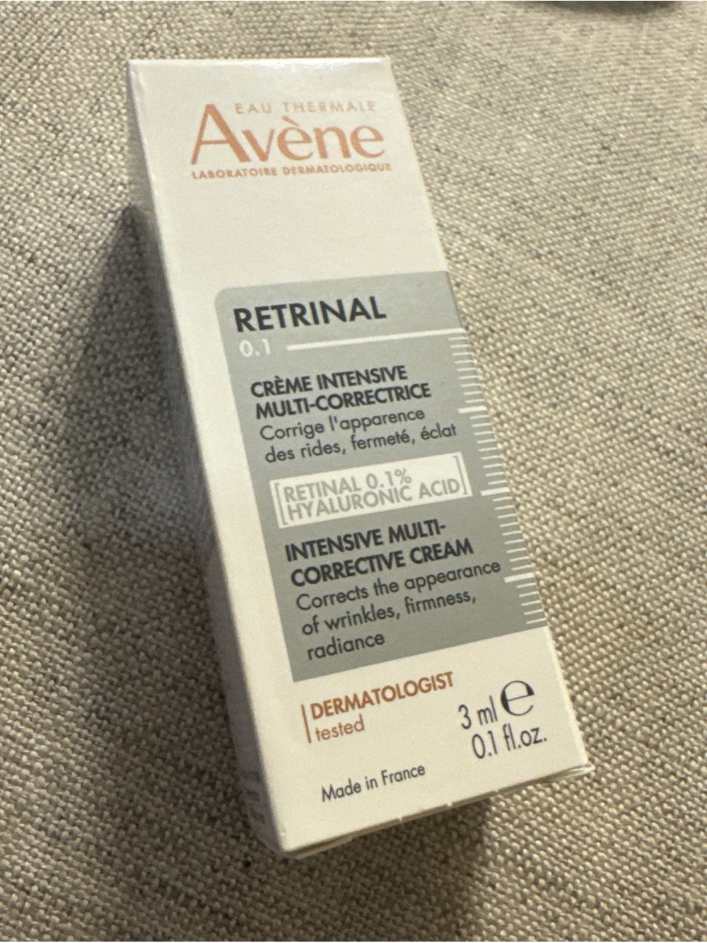 Avene Retrinal Intensive Multi Corrective Cream Mini Travel 3ml 0.1 oz EXP 12/27